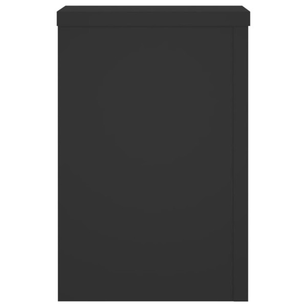 Suportes p/ plantas 2 pcs 25x25x35 cm derivados madeira preto M 5