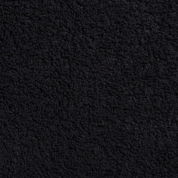 Toallas de ducha 4 uds 100% algodón negro 70x140 cm 600 gsm M 5