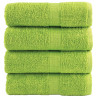 Toalhas de bidé premium SOLUND 4pcs 30x50cm 600 gsm verde maça 1