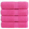 Toalhas de bidé premium SOLUND 4 pcs 30x50 cm 600 gsm rosa 1