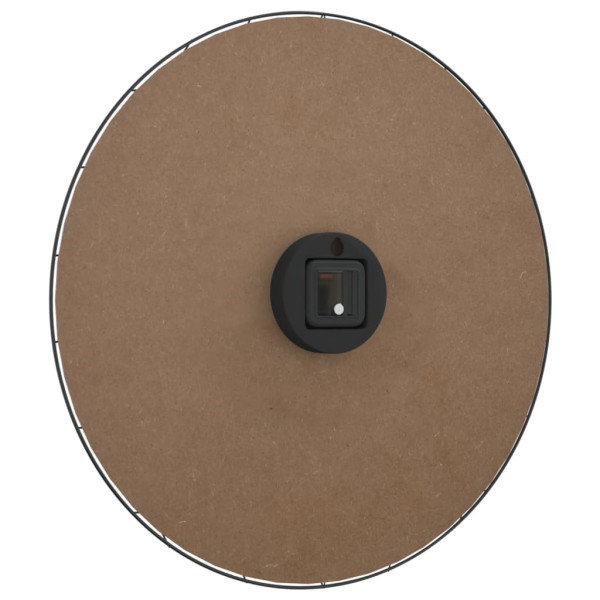 Reloj de pared de madera de ingeniería amarillo y negro Ø50 cm M 4