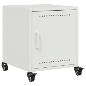 Mesa de cabeceira 36x39x43.5 cm aço branco H