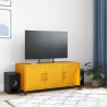 Móvel de TV 100.5x39x43.5 cm aço amarelo mostarda 3