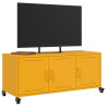 Mueble para TV acero laminado en frío amarillo 100.5x39x43.5 cm 5