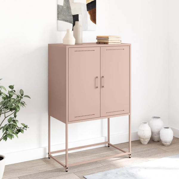 Mueble para TV de acero blanco 100.5x39x60.5 cm M 3