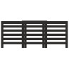 Cobertura de radiador 205x21.5x83.5 cm derivados madeira preto 3