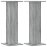 Soportes altavoces 2 uds madera gris Sonoma 30x30x80 cm 2
