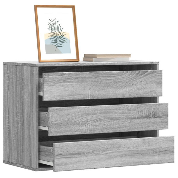Cajonera de esquina madera ingeniería gris Sonoma 80x41x58 cm D