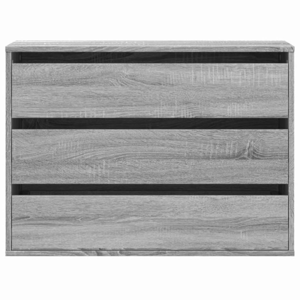 Cajonera de esquina madera ingeniería gris Sonoma 80x41x58 cm M 4