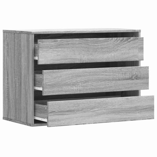 Cajonera de esquina madera ingeniería gris Sonoma 80x41x58 cm M 5