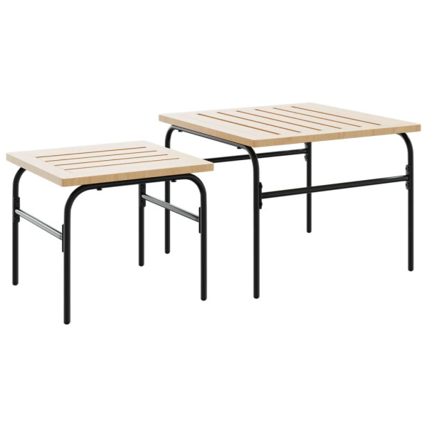 Juego de muebles de jardín con cojines 4 piezas acero negro M 5