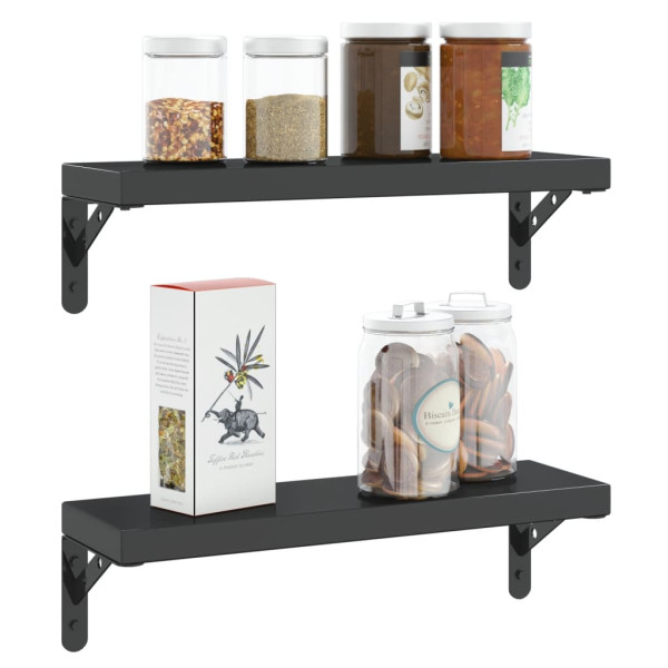 Suportes prateleira 4pcs 15x2.5x11.5 cm aço inoxidável prateado M 4