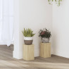 Soportes de plantas 2 uds madera roble Sonoma 10x10x18 cm 1