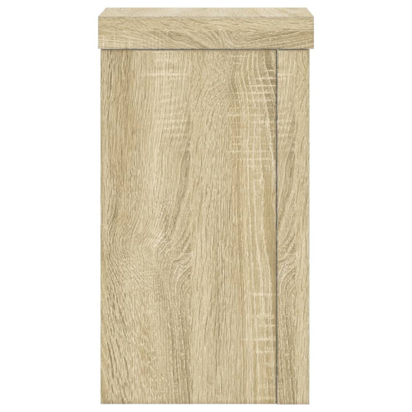 Soportes de plantas 2 uds madera roble Sonoma 10x10x18 cm M 5