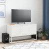 Móvel de TV 100.5x39x60.5 cm aço branco 3