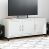 Mueble para TV acero laminado en frío blanco 100.5x39x43.5 cm 1