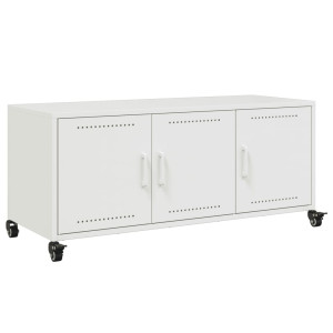 Móvel de TV 100.5x39x43.5 cm aço branco H