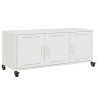 Móvel de TV 100.5x39x43.5 cm aço branco 2