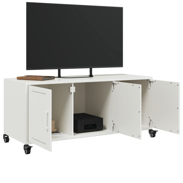 Mueble para TV acero laminado en frío blanco 100.5x39x43.5 cm M 4