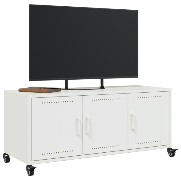 Móvel de TV 100.5x39x43.5 cm aço branco M 5