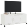 Móvel de TV 100.5x39x43.5 cm aço branco 5