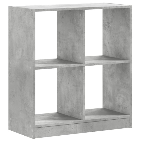 Estantería madera de ingeniería gris hormigón 68.5x32x75 cm M 2