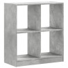 Estantería madera de ingeniería gris hormigón 68.5x32x75 cm 2