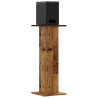 Soportes altavoces 2 uds madera roble envejecido 30x30x80 cm 3