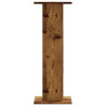 Soportes altavoces 2 uds madera roble envejecido 30x30x80 cm 4