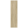 Armario de madera contrachapada color roble 50x50x200 cm 5