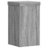 Soportes de plantas 2 uds madera gris Sonoma 10x10x18 cm 4