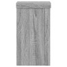 Soportes de plantas 2 uds madera gris Sonoma 10x10x18 cm 5