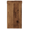Soportes de plantas 2 uds madera roble envejecido 10x10x18 cm 5