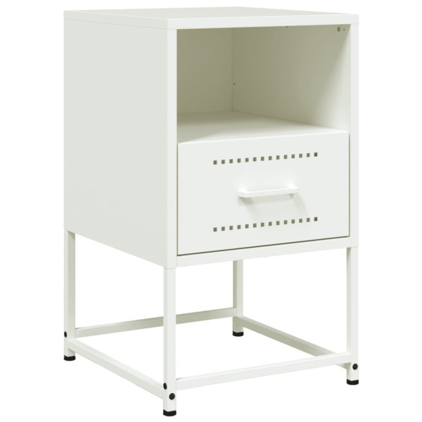Mesa de cabeceira 36x39x60.5 cm aço branco M 2