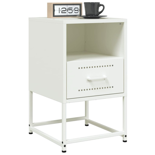 Mesa de cabeceira 36x39x60.5 cm aço branco M 4