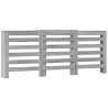 Cubierta de radiador madera color gris Sonoma 205x21.5x83.5 cm 2