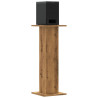 Soportes altavoces 2 uds madera roble artesano 30x30x80 cm 3