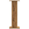 Soportes altavoces 2 uds madera roble artesano 30x30x80 cm 4