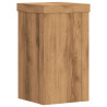 Soportes de plantas 2 uds madera roble artisian 10x10x18 cm 4