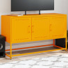 Mueble para TV de acero amarillo mostaza 100.5x39x60.5 cm 1