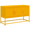 Mueble para TV de acero amarillo mostaza 100.5x39x60.5 cm 2
