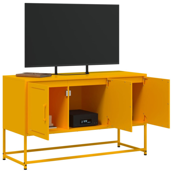 Móvel de TV 100.5x39x60.5 cm aço amarelo mostarda M 5