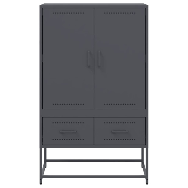 Aparador de acero laminado en frío antracita 68x39x111.5 cm M 5