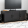 Mueble para TV acero laminado en frío negro 100.5x39x43.5 cm 1