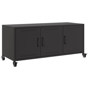 Móvel de TV 100.5x39x43.5 cm aço preto H
