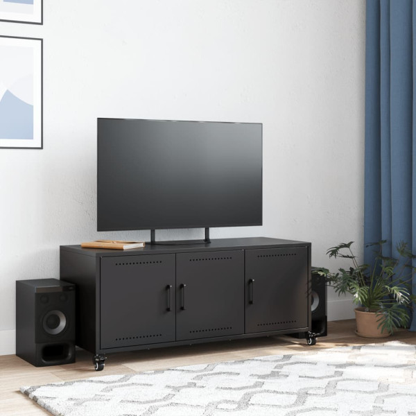 Móvel de TV 100.5x39x43.5 cm aço preto M 3