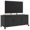 Mueble para TV acero laminado en frío negro 100.5x39x43.5 cm 5