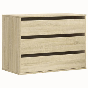 Cajonera de esquina madera ingeniería roble Sonoma 80x41x58 cm H