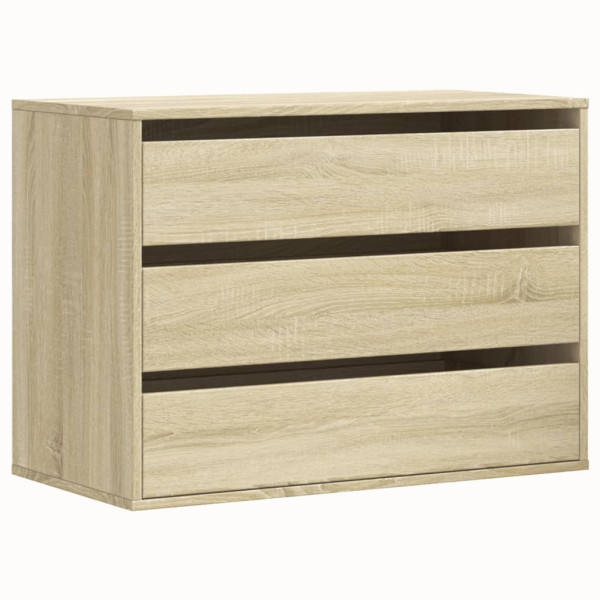 Cajonera de esquina madera ingeniería roble Sonoma 80x41x58 cm M 2