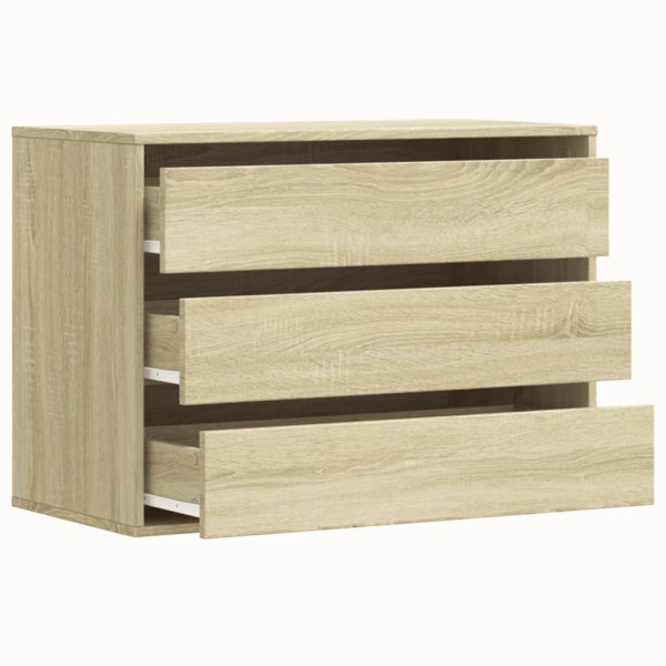 Cajonera de esquina madera ingeniería roble Sonoma 80x41x58 cm M 5